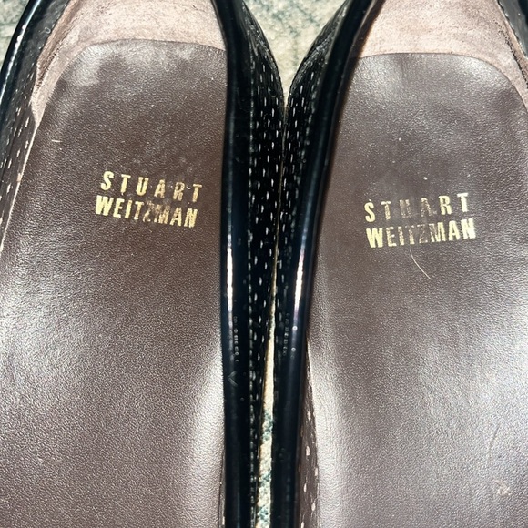 Stuart Weitzman women’s Shiny Black Loafers size 10.5 - Picture 3 of 8